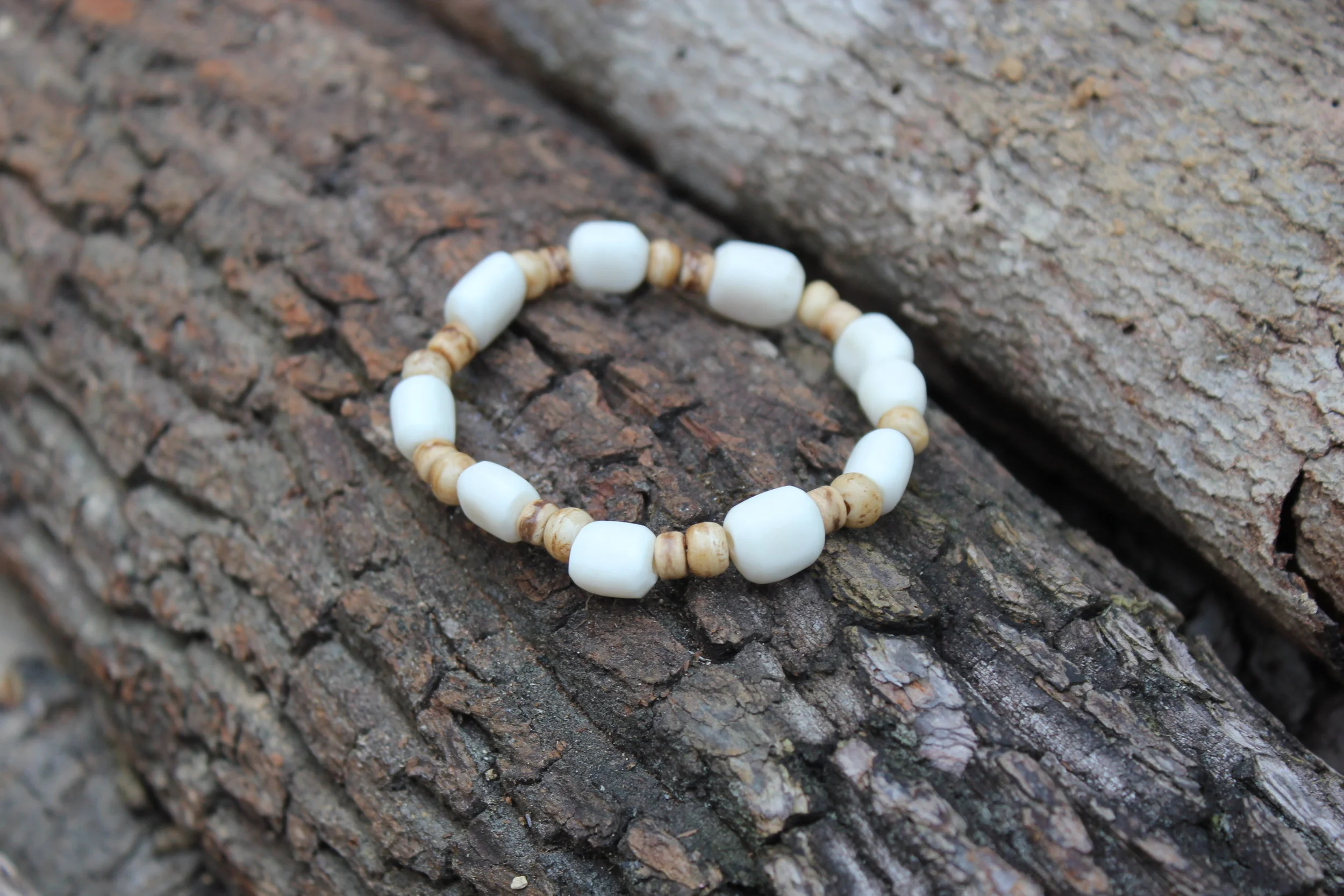 African Bone + Heishi