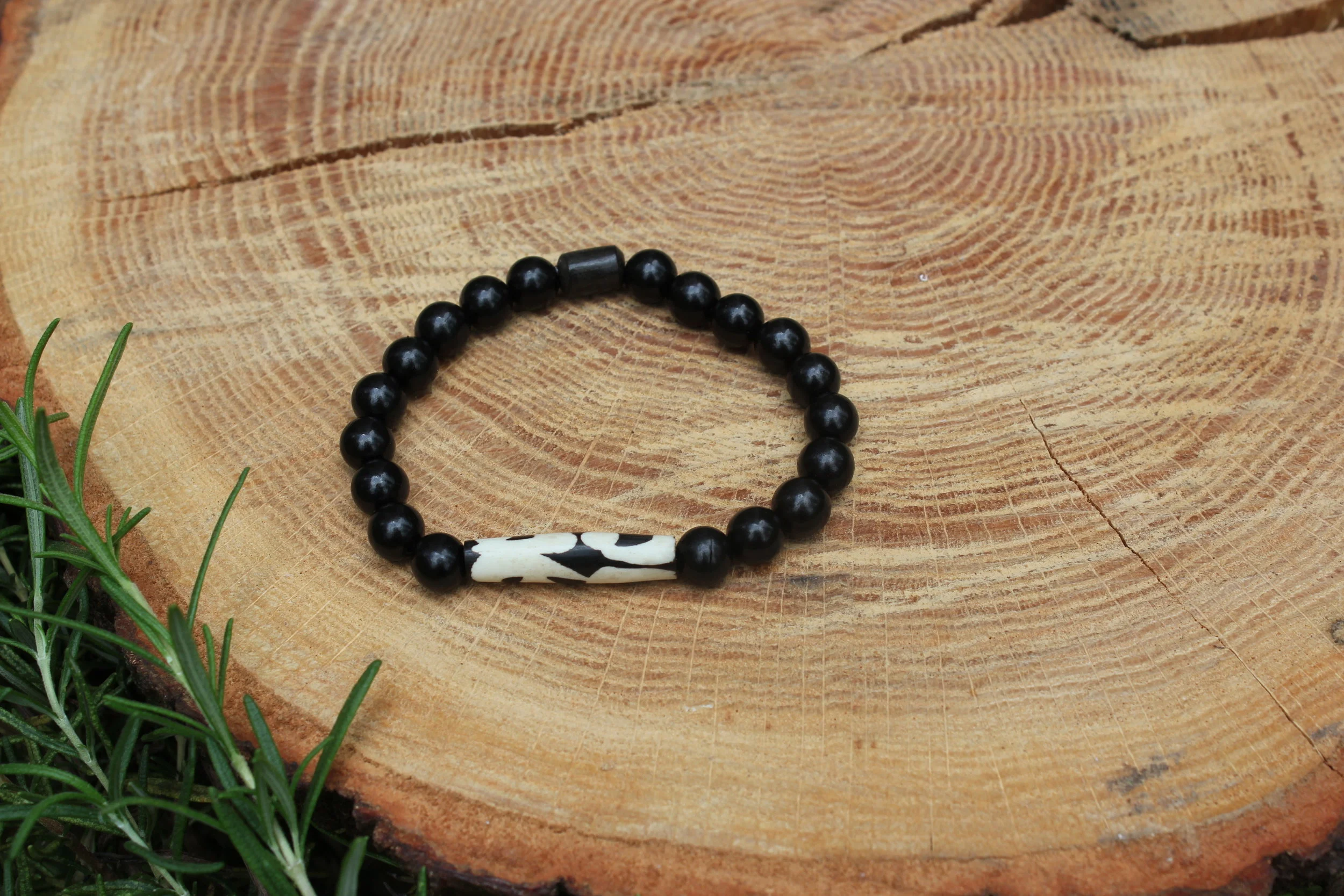 Filipino Wood + Ox Bone Batik