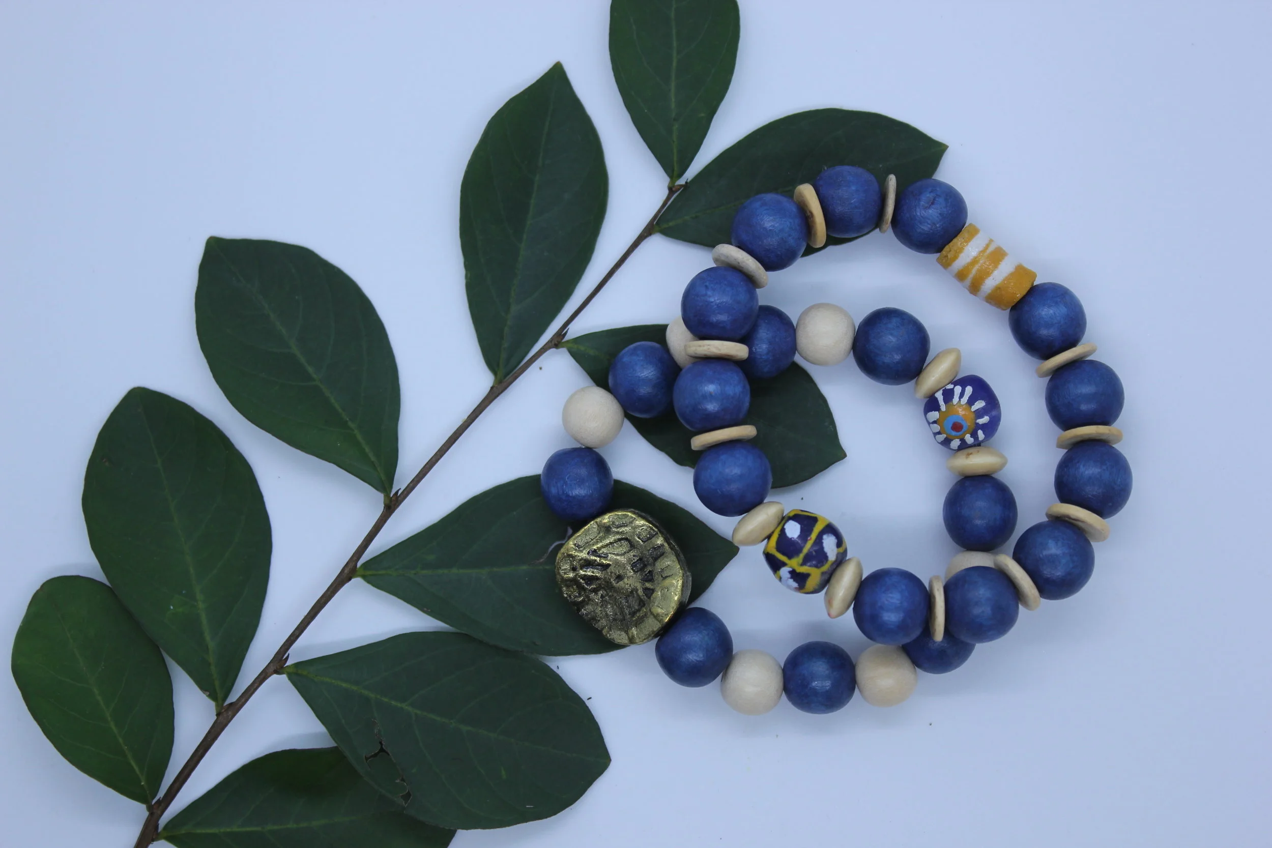 Blue Wood + Krobo Stack