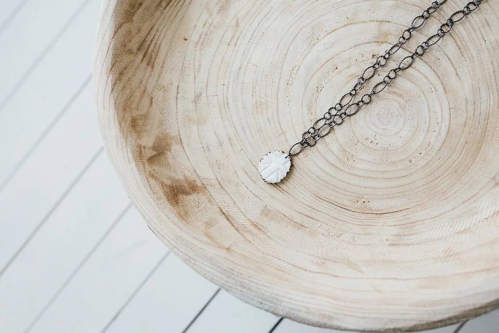 Cross Carved Antler on Gunmetal