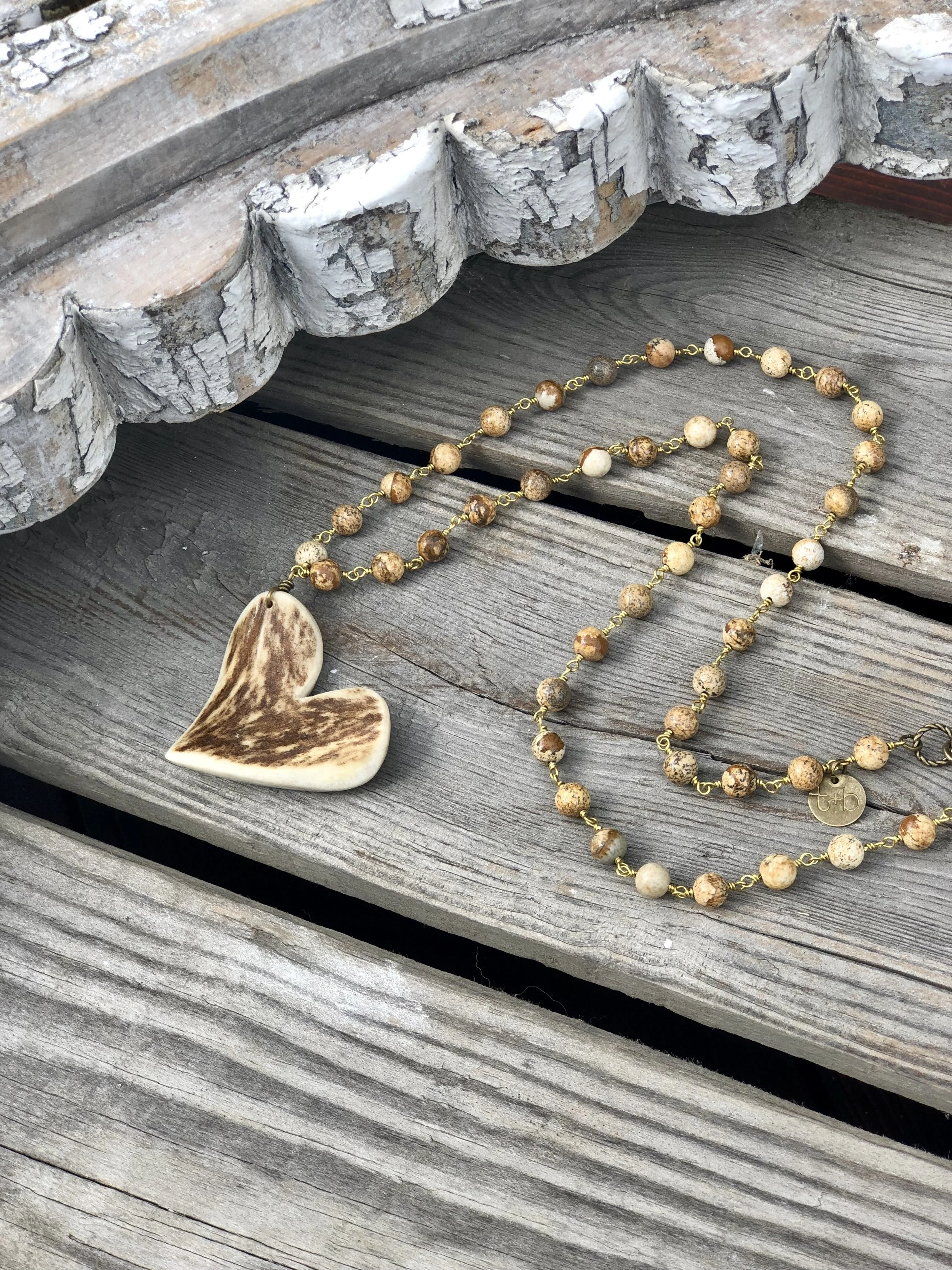 Heart on Picture Jasper