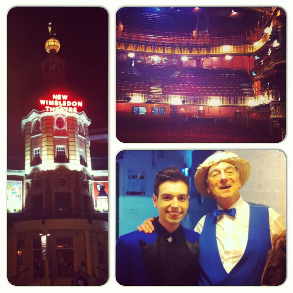 My first visit to the New Wimbledon Theatre with ‘The Magnificent Music Hall’ back in January 2013, sharing the stage with the legendary Roy Hudd!
