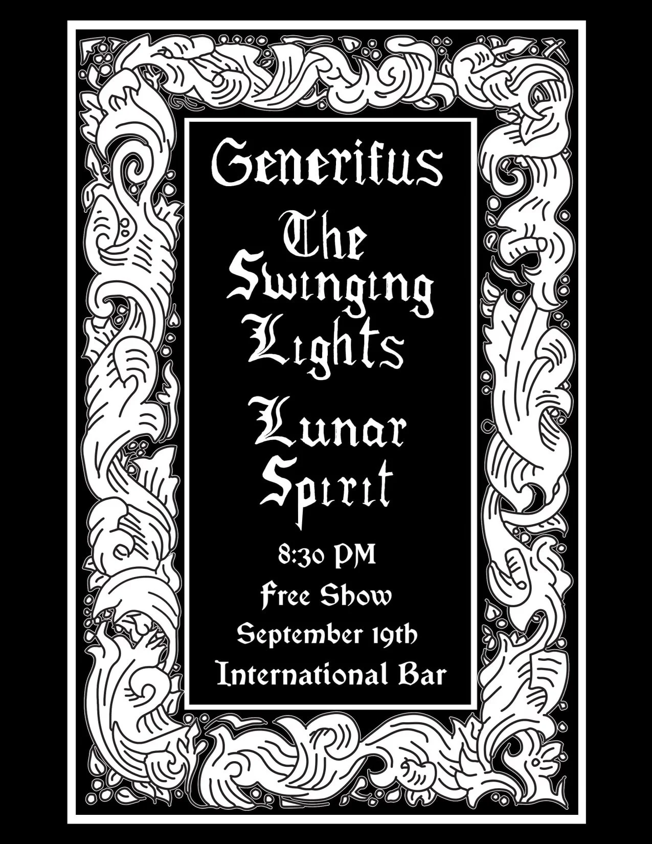 International Bar - SLC, UT with Lunar Spirit and touring band Generifus (Olympia, WA)