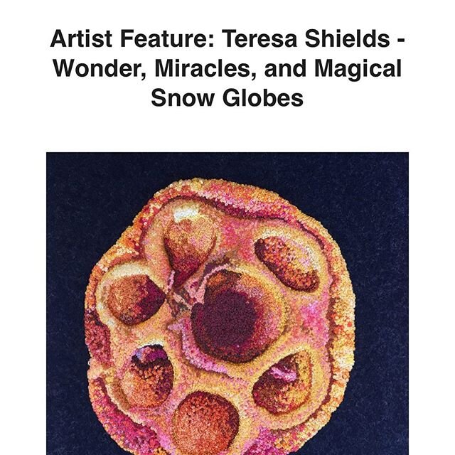 Thanks @inliquidart ! I saw this in my email from InLiquid this morning. #phillyart #phillyartists #inliquid #embroidery #frenchknots Check it out!