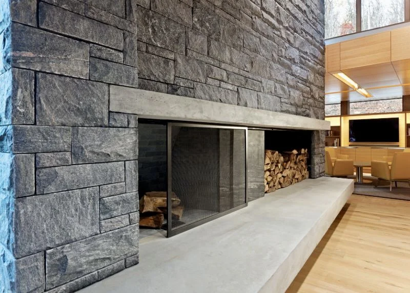 sliding fireplace screen