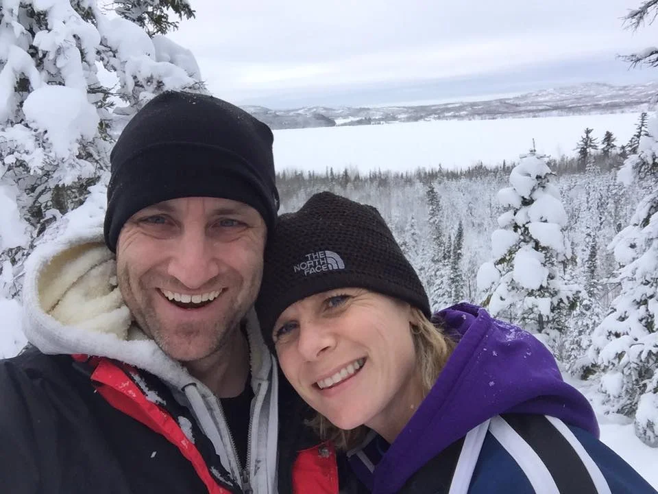 Andrea with her husband, Colin