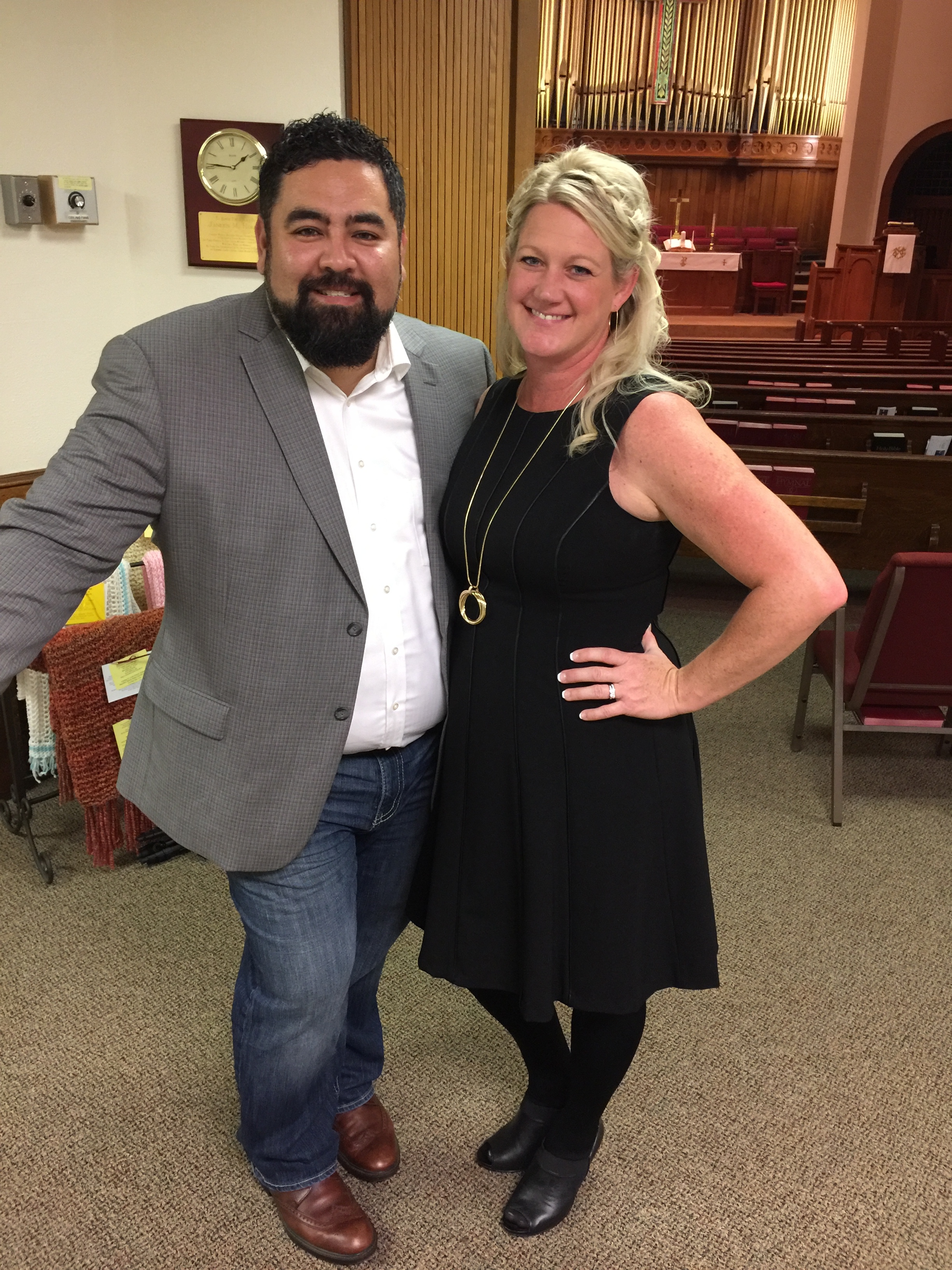 April and her husband, John