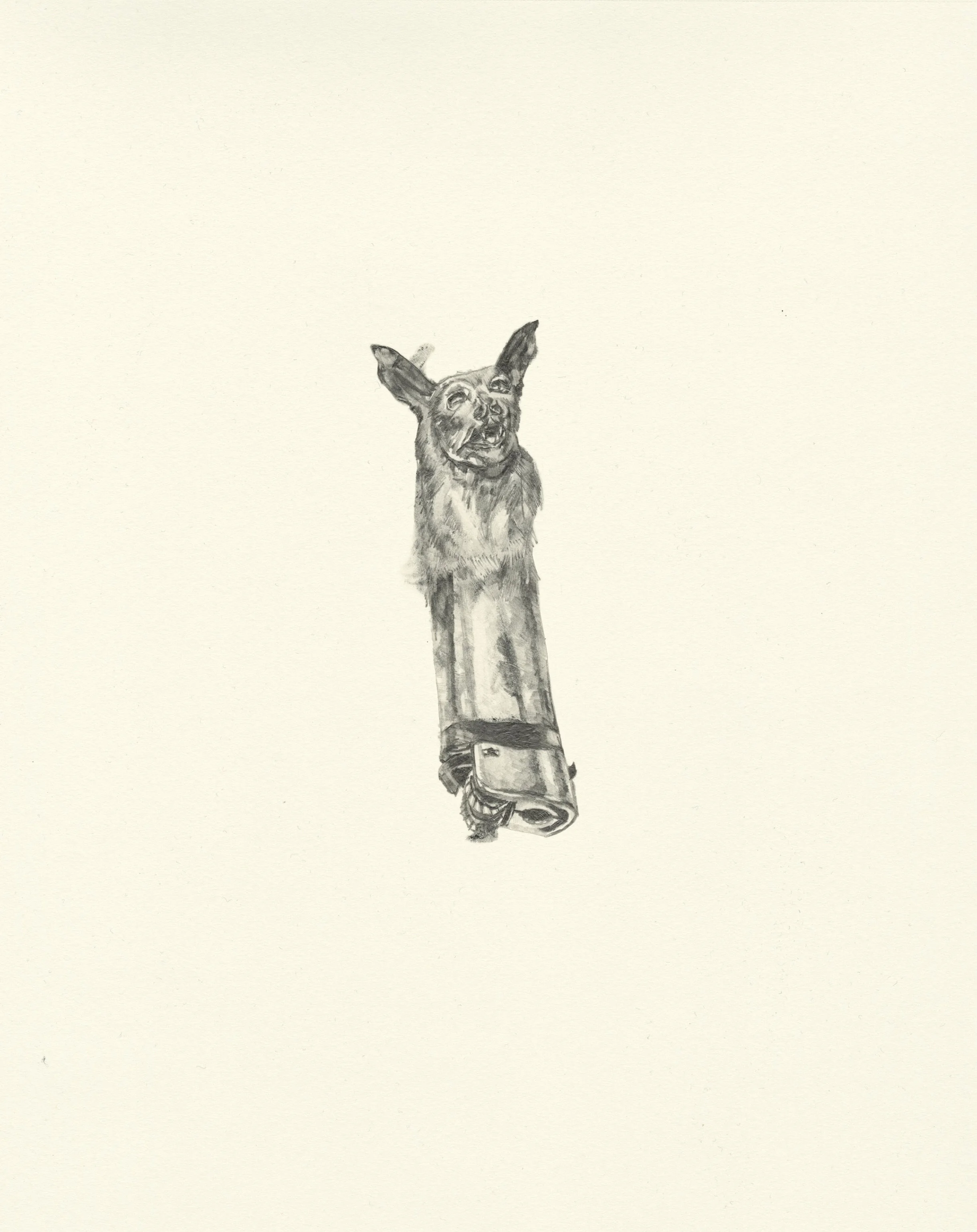 My Boyfriend is a Peacekeeper xxi | graphite on paper | 9.5INx12IN Excerpt from My Boyfriend is a Peacekeeper Book: This bat has the same nose as you. The ears remind me a little of you as well and so I keep him in my pocket. It is nice to hold on to something. 