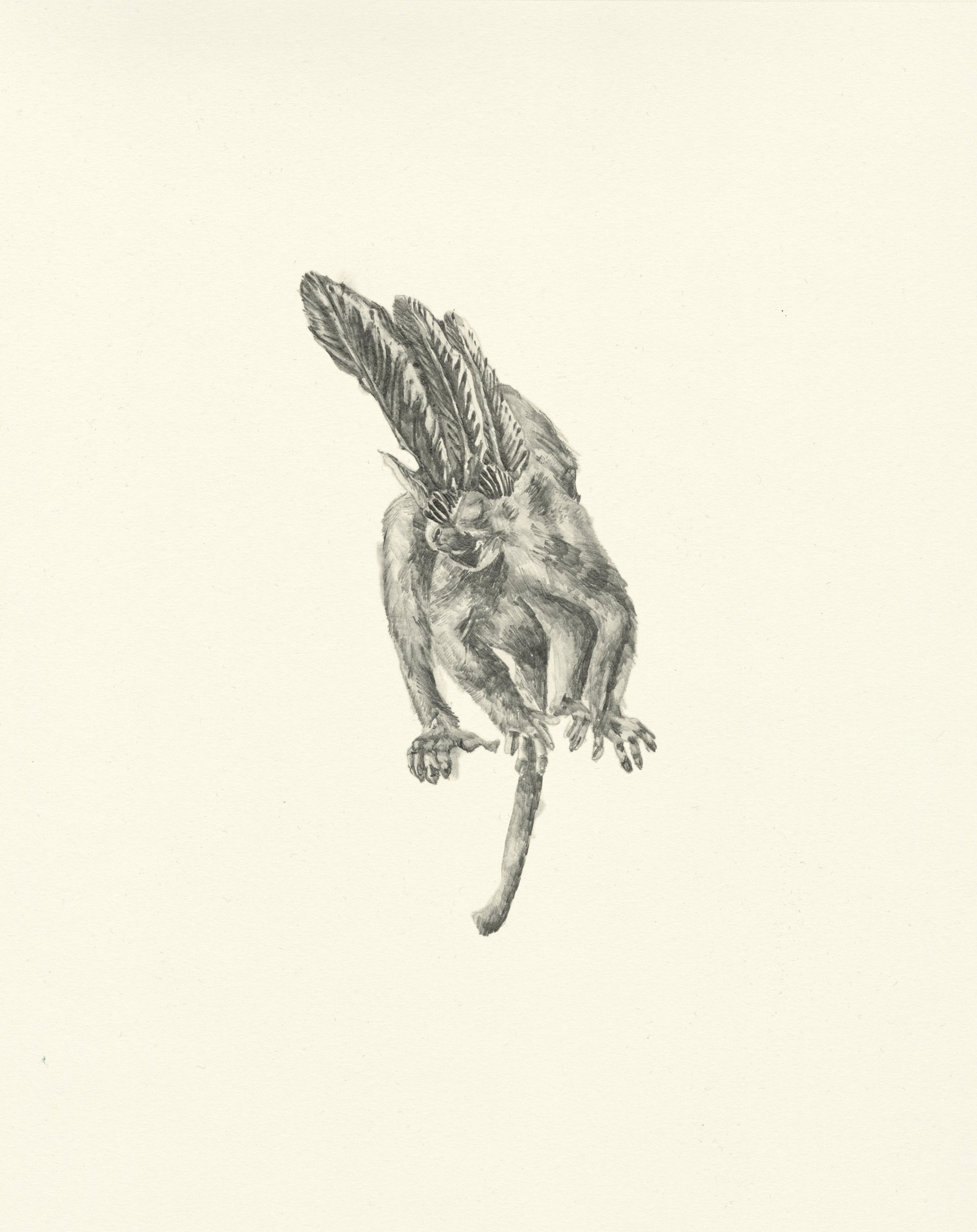 My Boyfriend is a Peacekeeper xvii | graphite on paper | 9.5INx12IN Excerpt from My Boyfriend is a Peacekeeper Book: I don't know how big something has to be in order to be considered a ruin. I don't think that there actually is a hierarchy pertaining to scale, but I think big when I think ruin. I think immovable. I think about historical reverberations from a firmly planted base. 