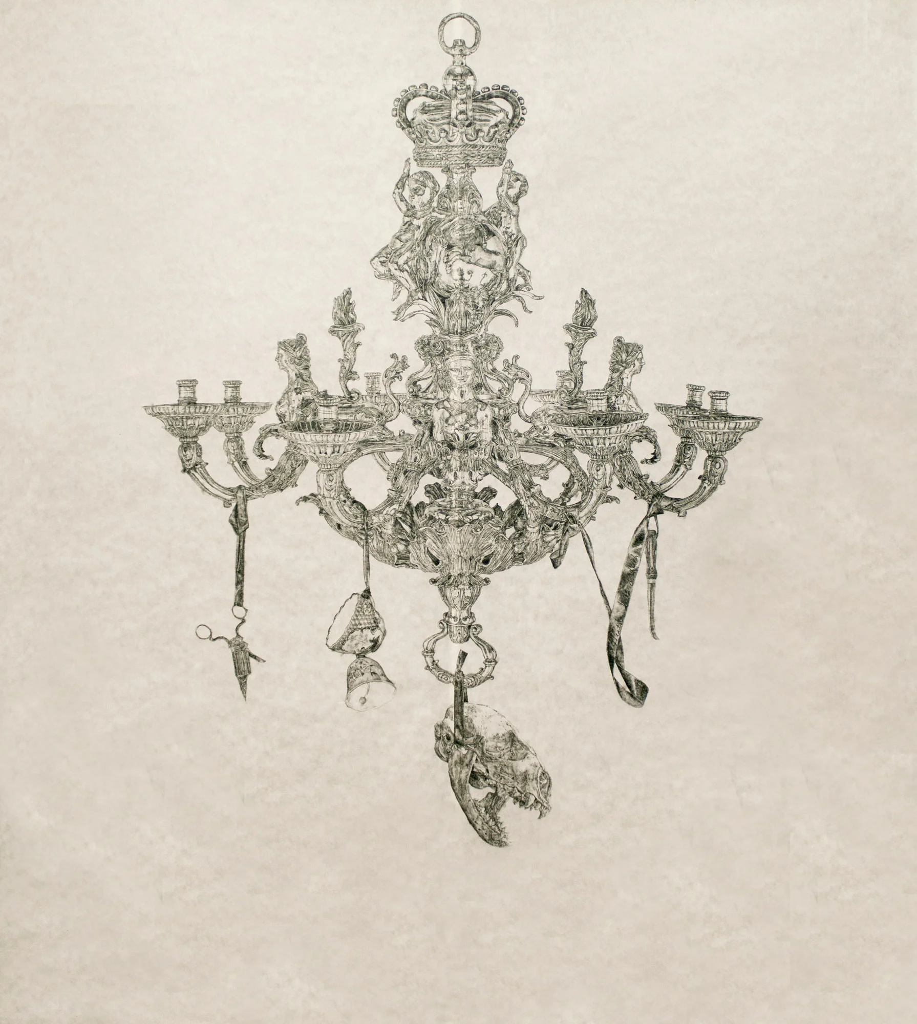 Half of Less Than Ten vi | graphite on Kozo paper | 72INx80IN
