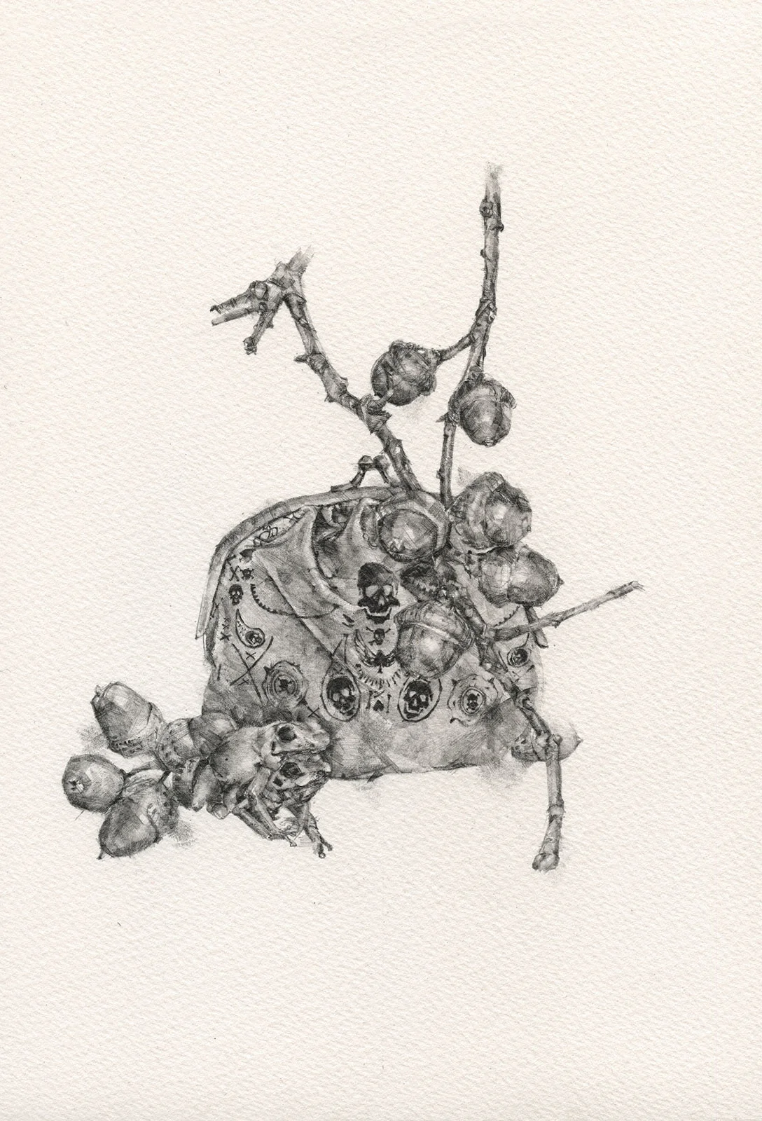 Like Milk & Blood viii | graphite on paper | 8INx10.5IN