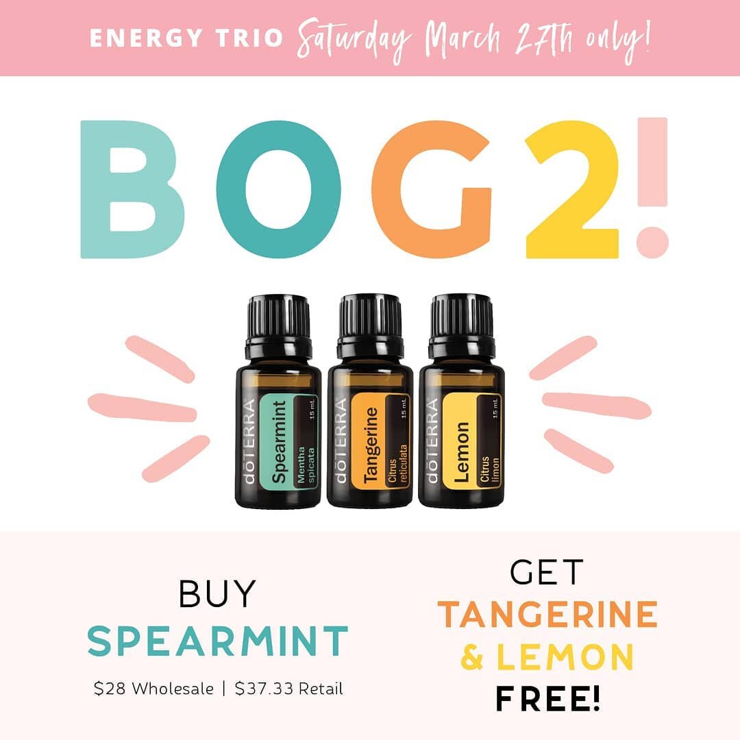 Buy Spearmint, Get Lemon and Tangerine
BOGO week is almost over . . . but it isn&rsquo;t over yet! Last but not least, we&rsquo;ve got a powerhouse trio with sweet, energetic aromas and a trinity of aromatic, topical, and tasty uses you know and love