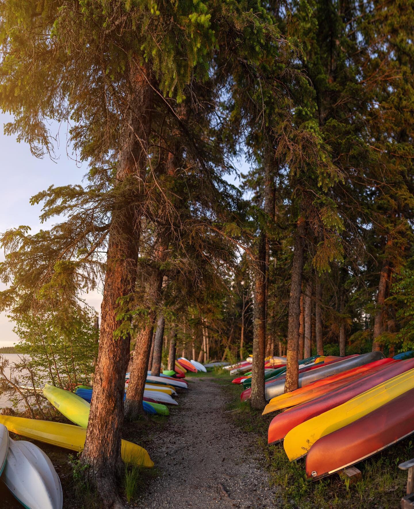 Finishing up a long summer day by watching the sunset from the &ldquo;Canoe Graveyard&rdquo; in Riding Mountain National Park. When I first stumbled upon this place, I low-key thought it looked like some sort of Canadian modern art exhibit 👨🏻&zwj;?