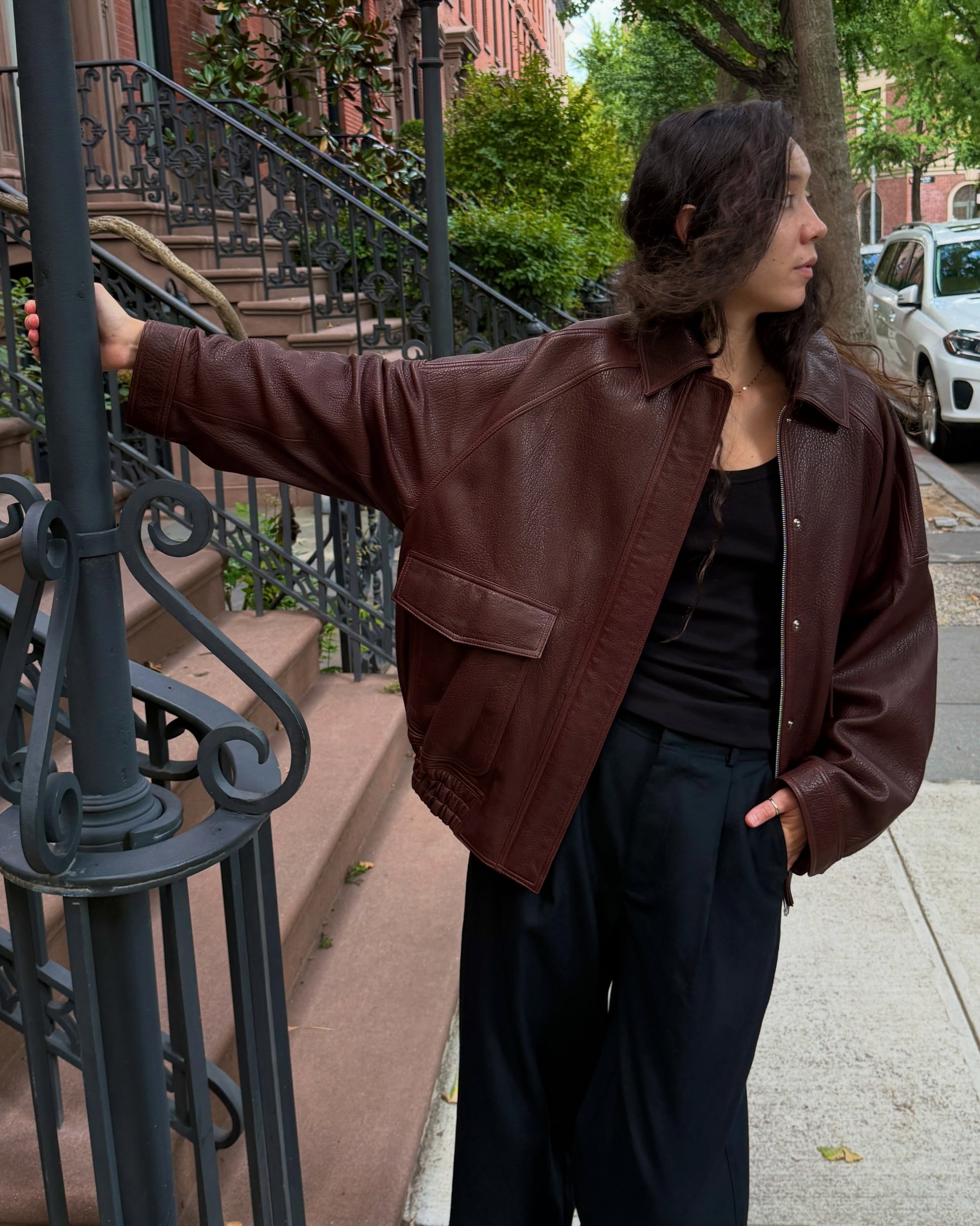 oversized leather jacket of our dreams
