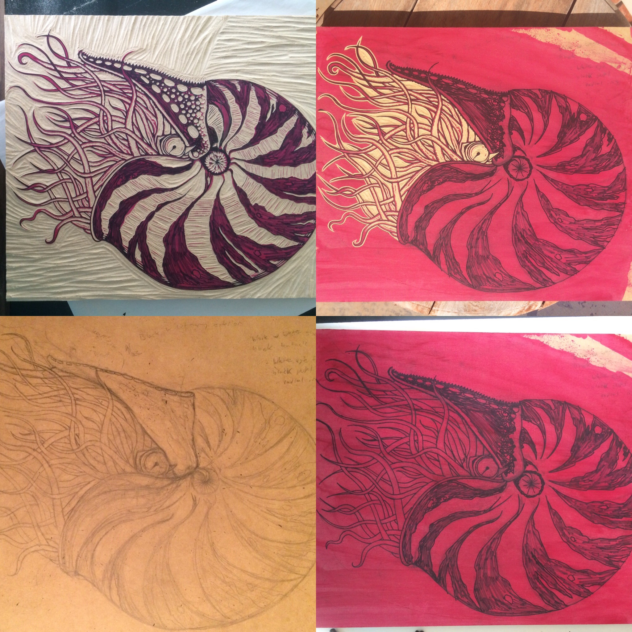 WORK IN PROGRESS, 18" X 22", 2017