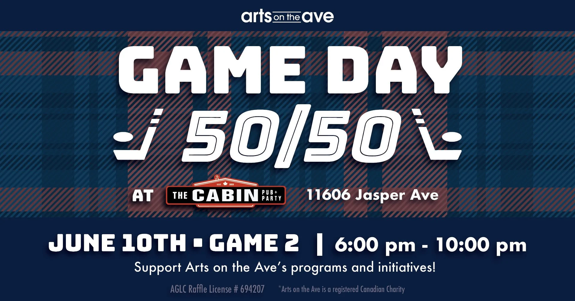 Game Night 50/50 Raffle at the Cabin Pub + Party — Arts on the Ave