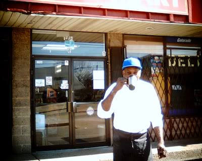 batman in front of my parent’s store in newport news