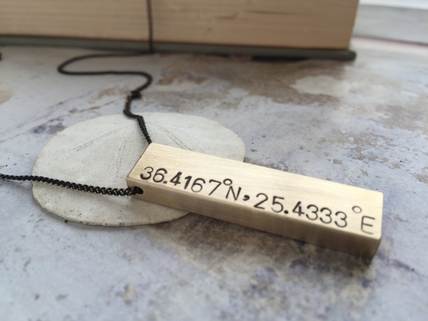 Custom coordinates, Personalized jewelry, GPS Coordinates Necklace, Location Necklace Hand stamped Latitude and Longitude