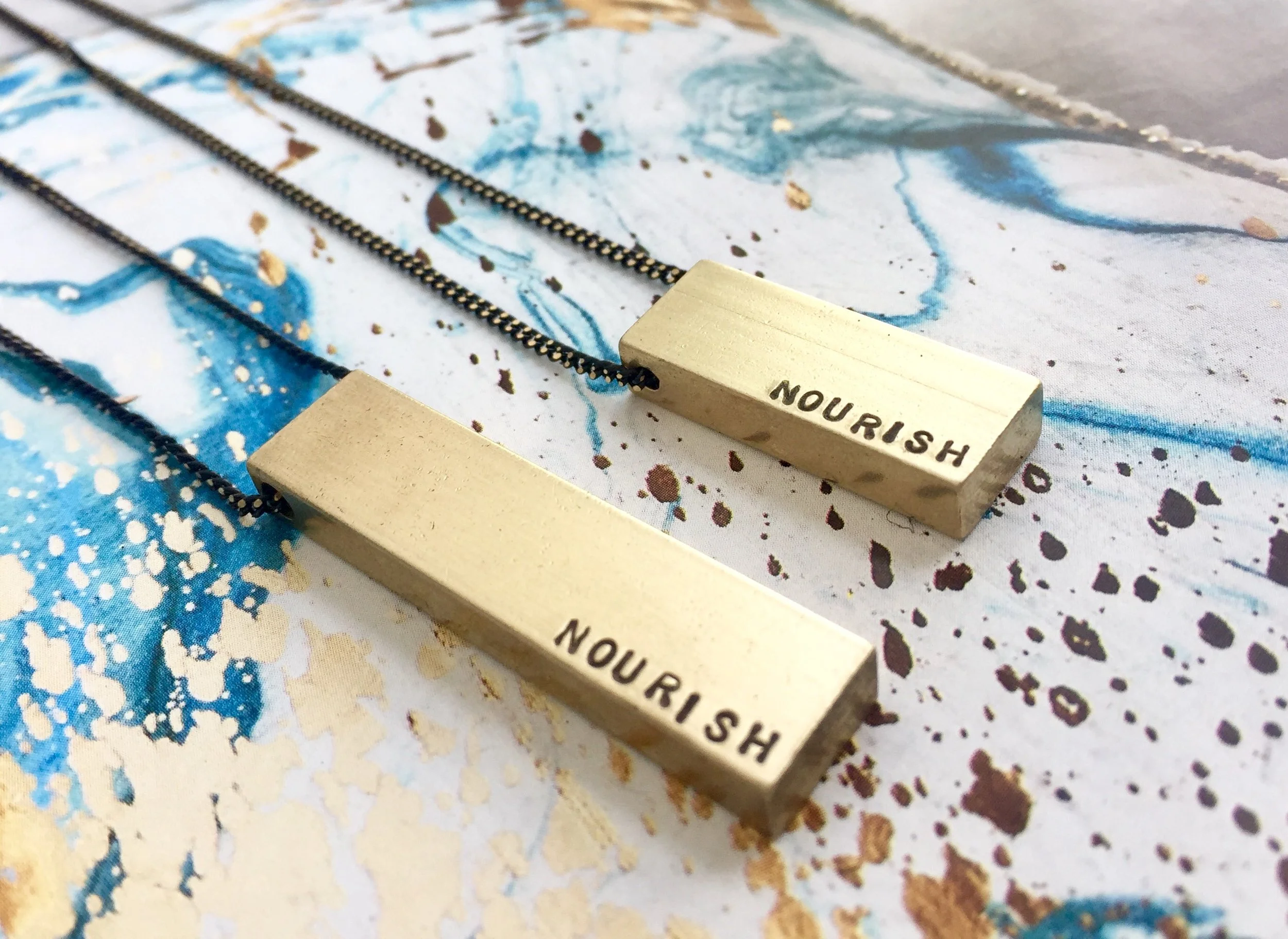 End Hunger Cause Necklace- Nourish bar necklace