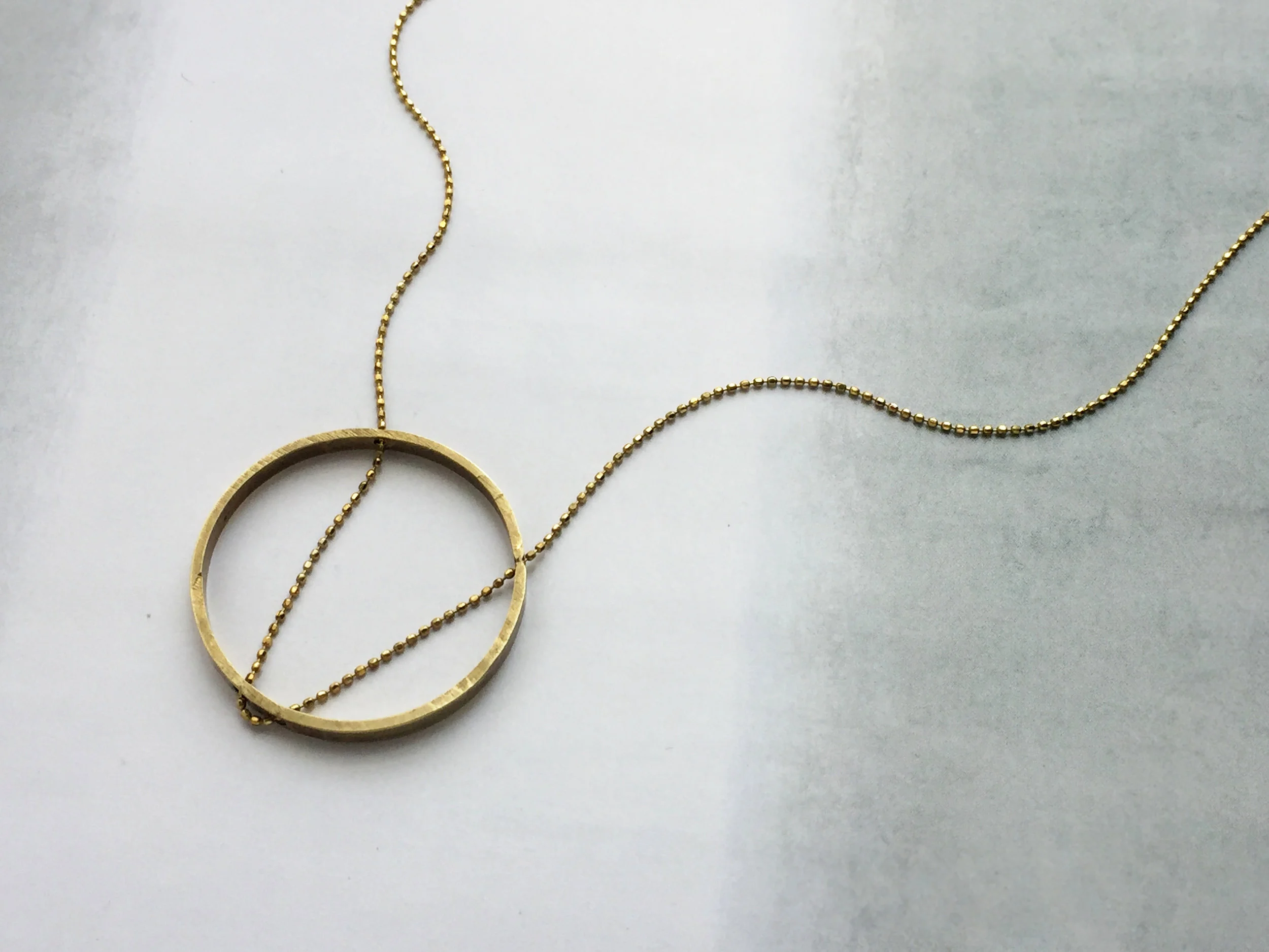 Small Infinity Circle Woven Chain Necklace