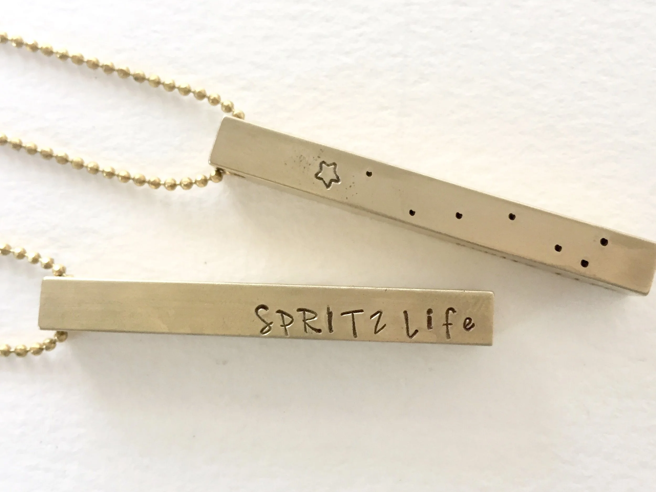 Constellation Bar Necklace, Gemini necklace, Zodiac and Name Necklace