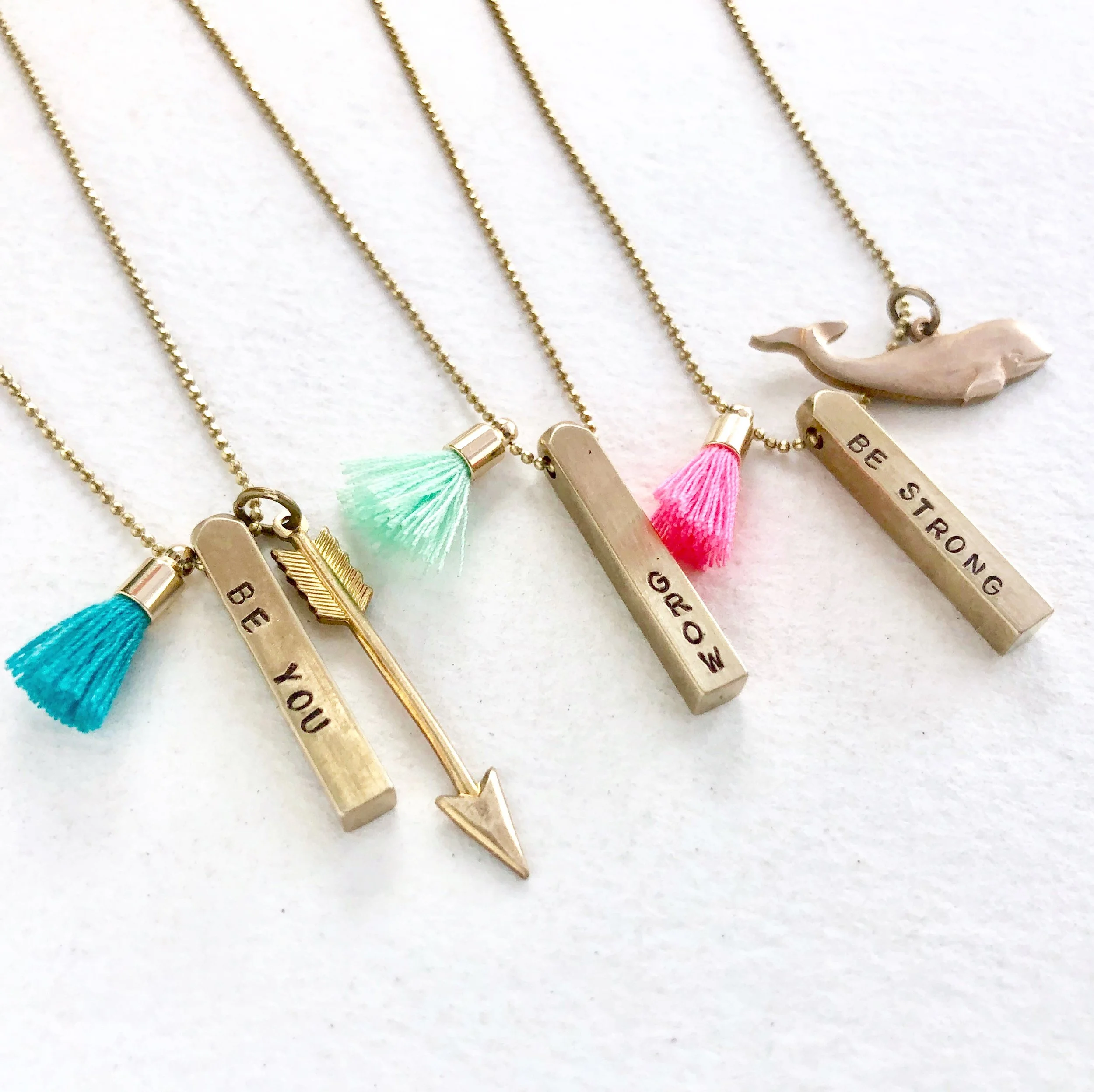 Be You Necklace, Motivational Quotes Necklace, Inspirational gift, Arrow Necklace