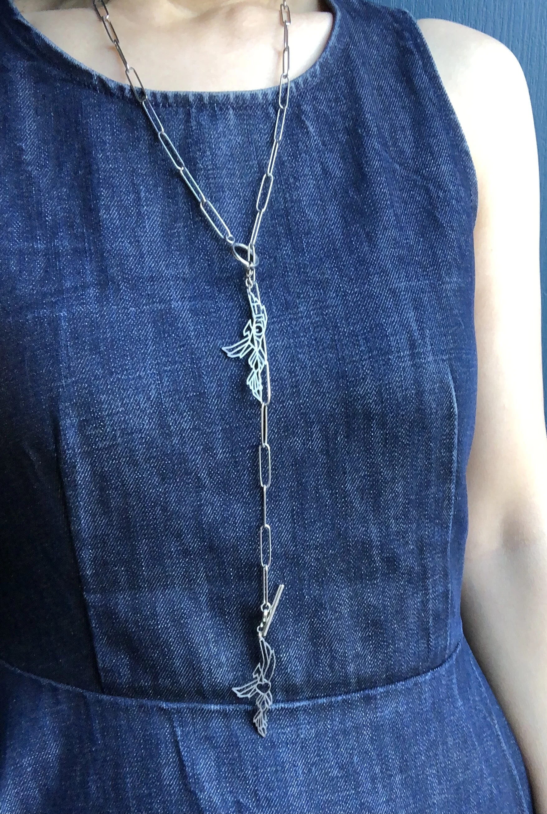 單一鳳凰長版項鍊 - 24吋NTD1850(含運） ；28吋（71公分）- NTD2000 (含運）