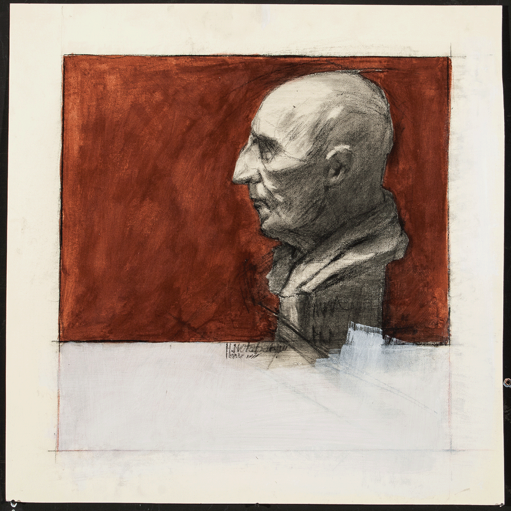 Untitled - acrylic and charcoal on cardboard - 38 x 38 cm - 2008