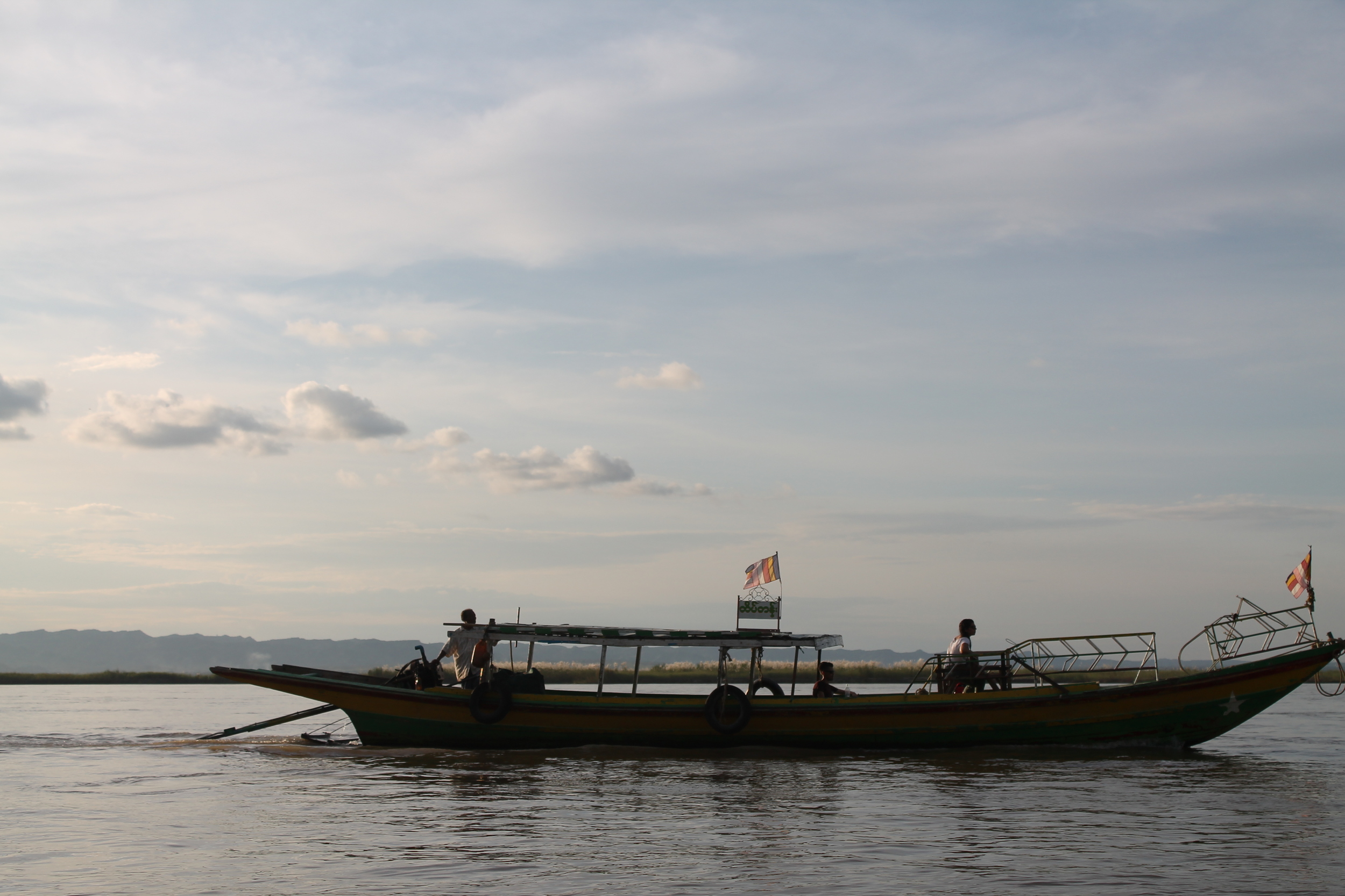 Sunset cruises along the Irrawaddy River
