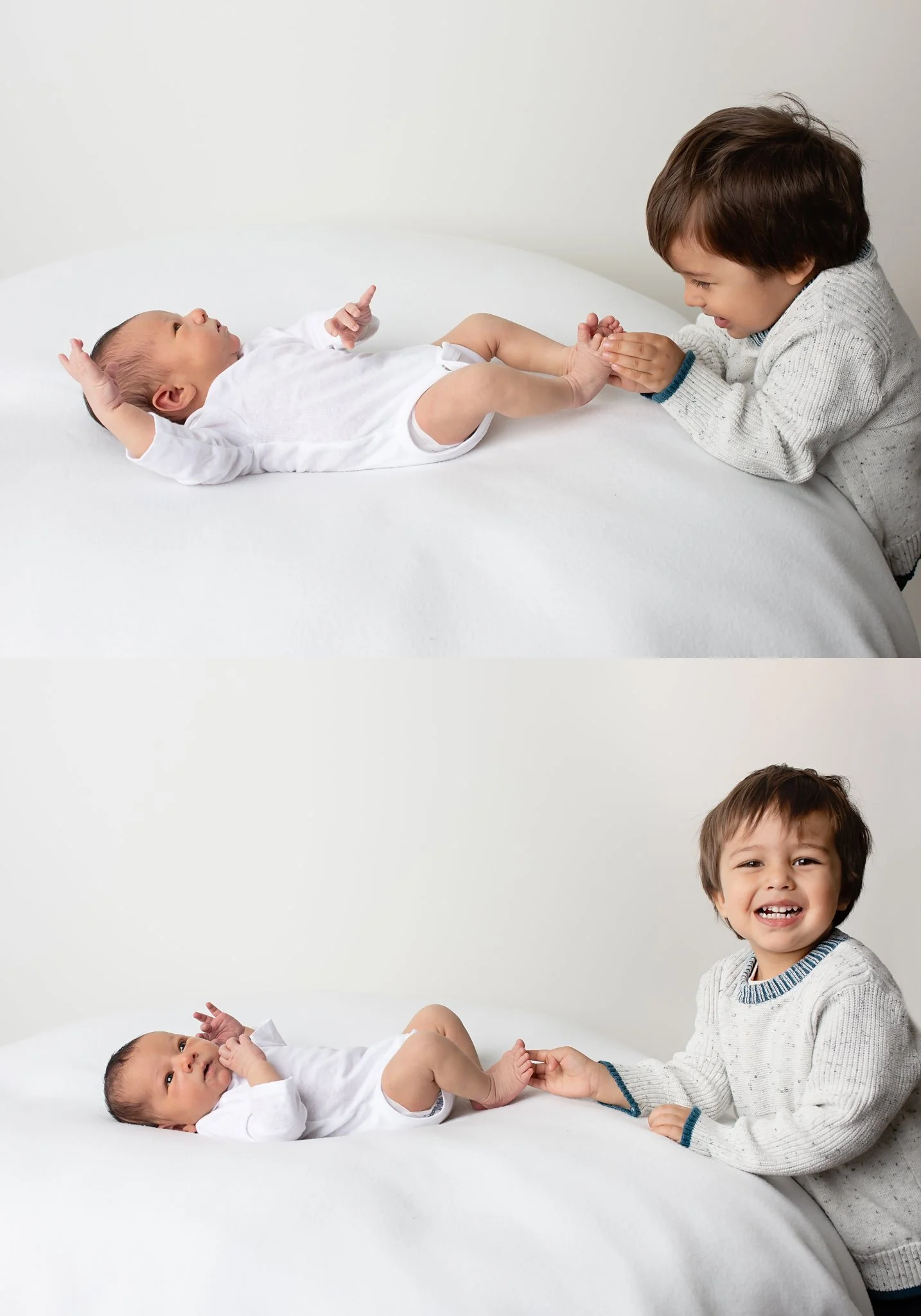 simple newborn sibling photos raleigh.jpg
