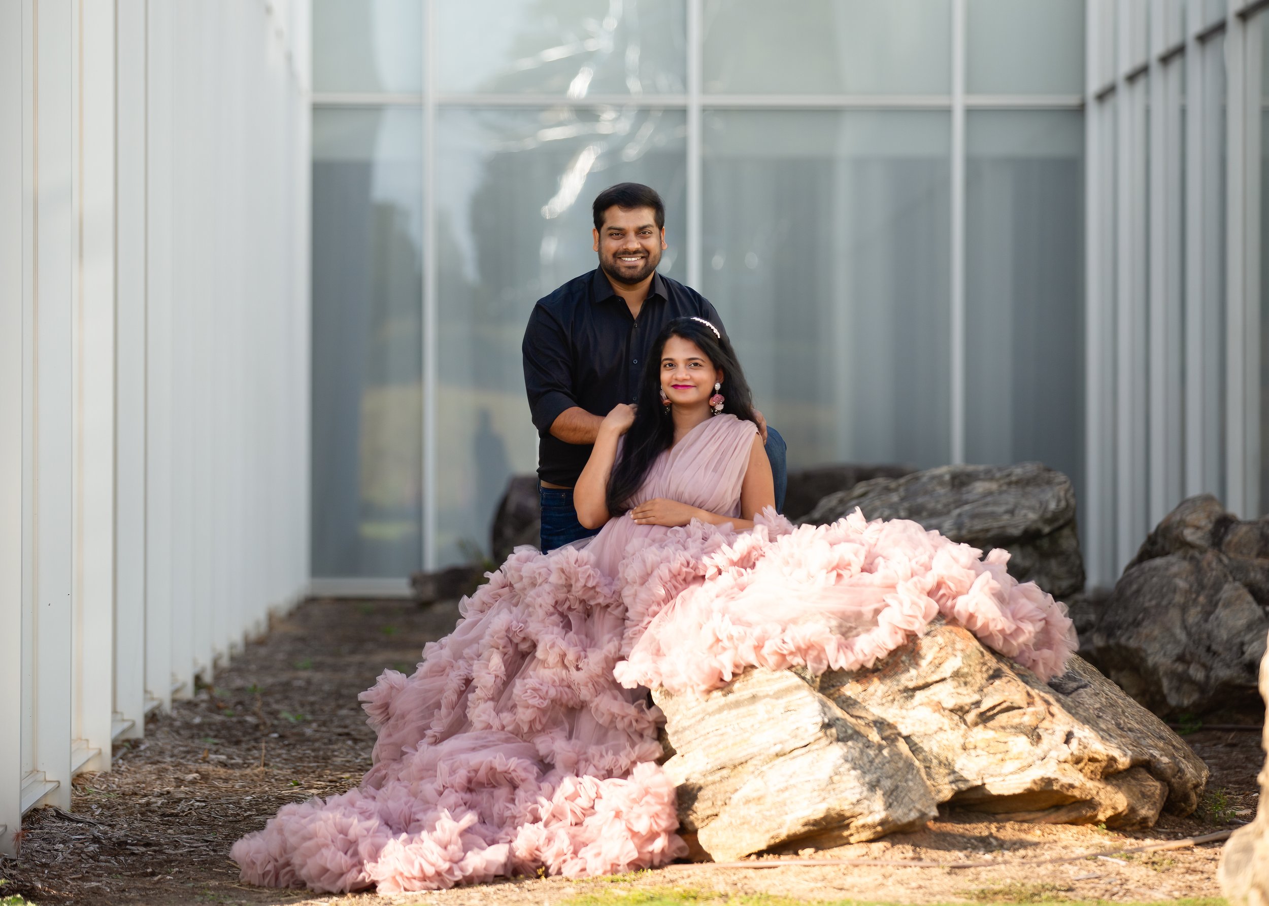 couple maternity session raleigh fancy dress.jpg