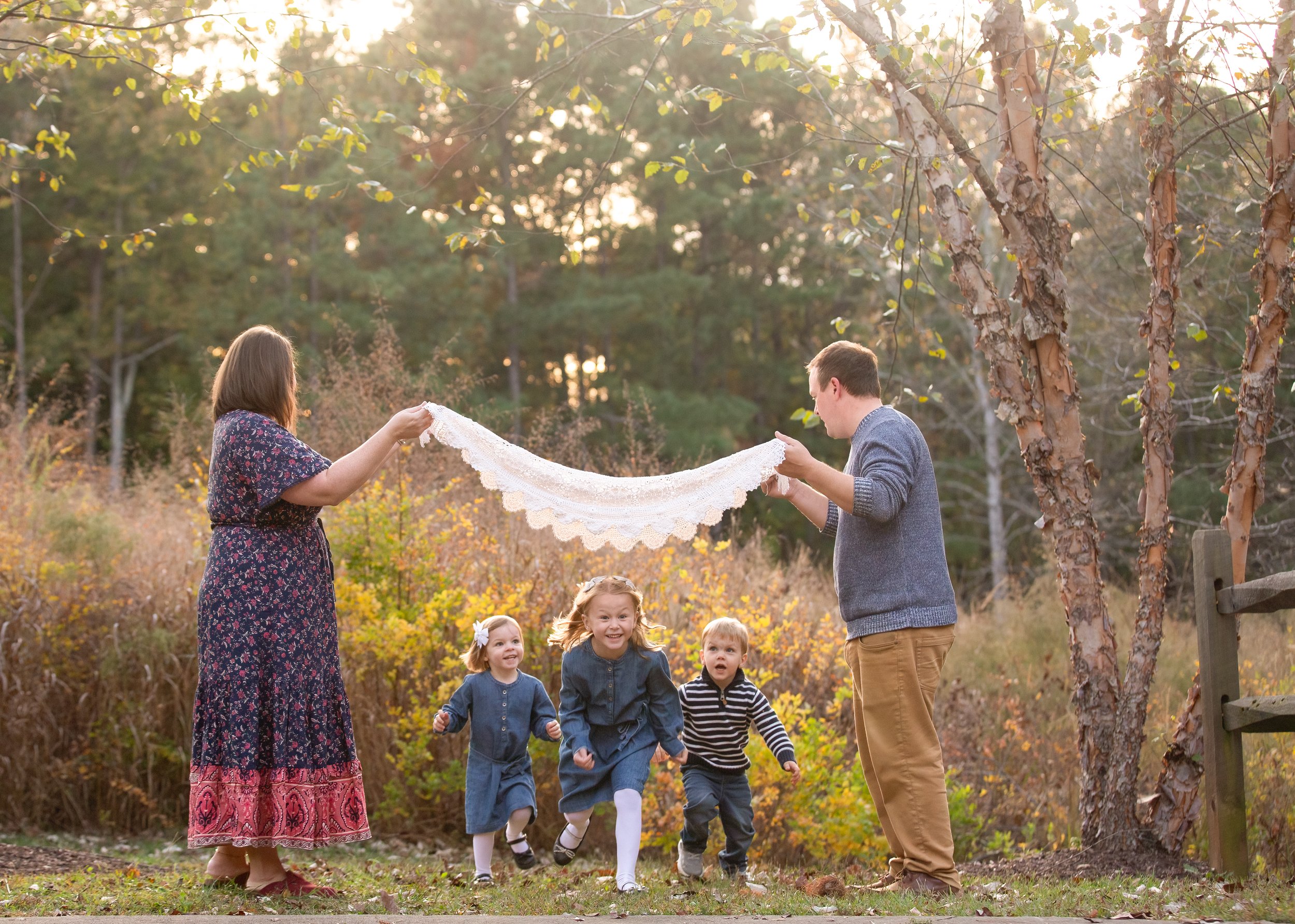 kids running family photo fall mini raleigh.jpg
