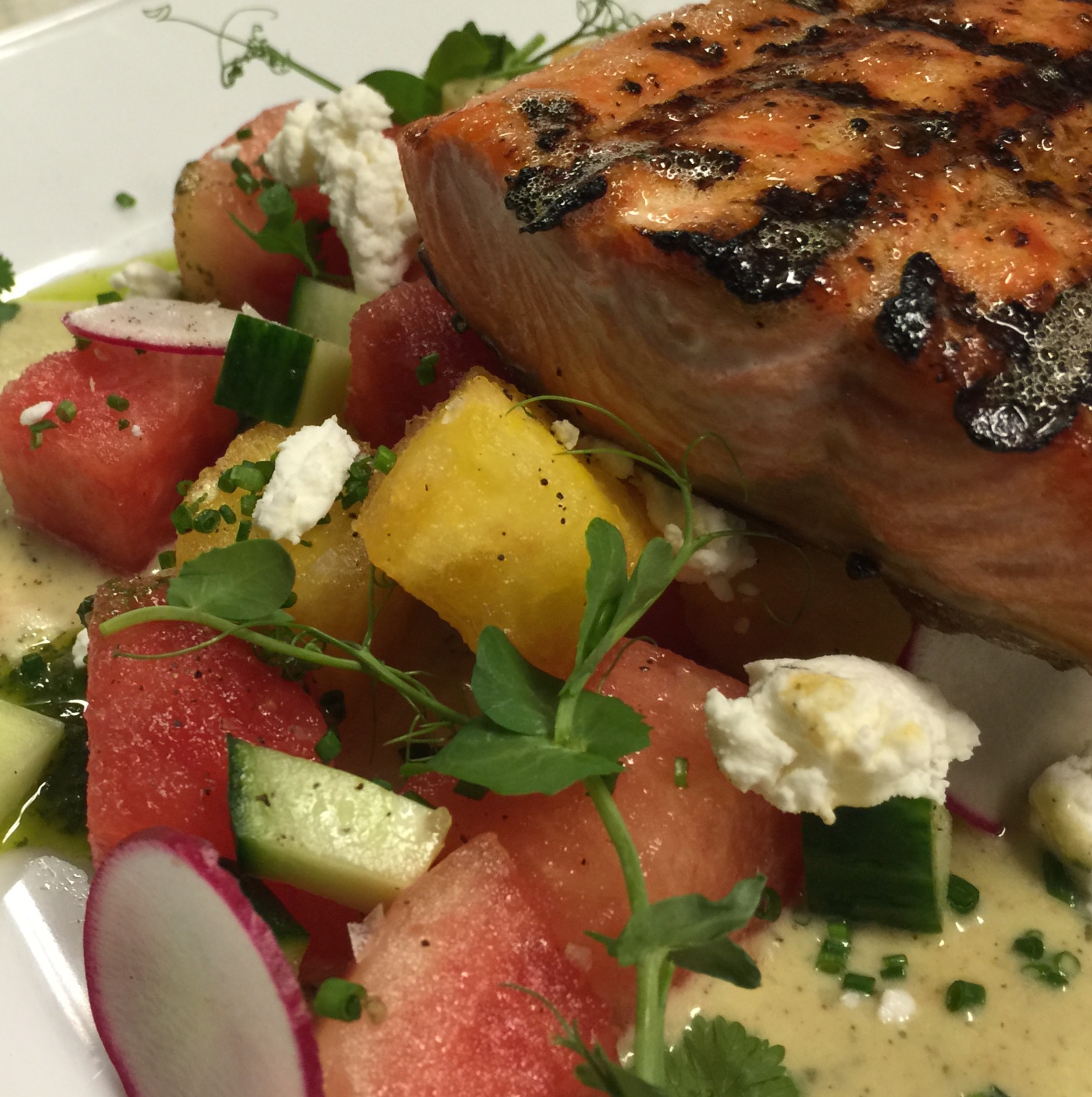 Alaskan Salmon, Watermelon