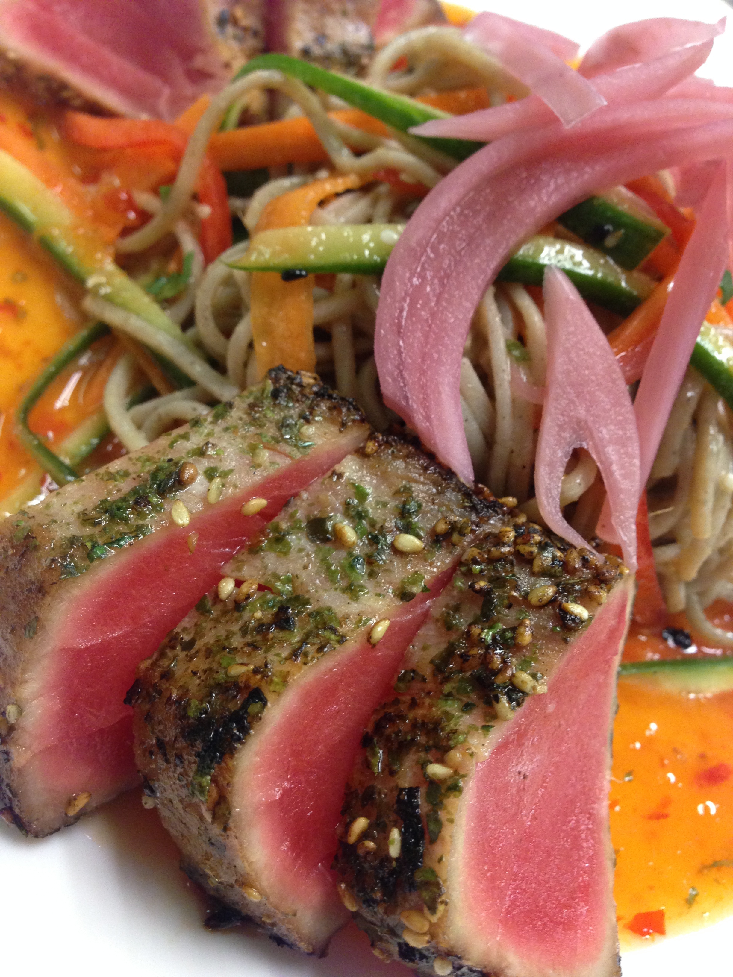 Seaweed Tuna, Soba Salad