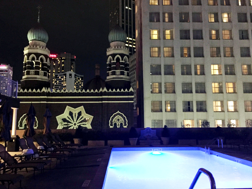 The Roosevelt's rooftop pool