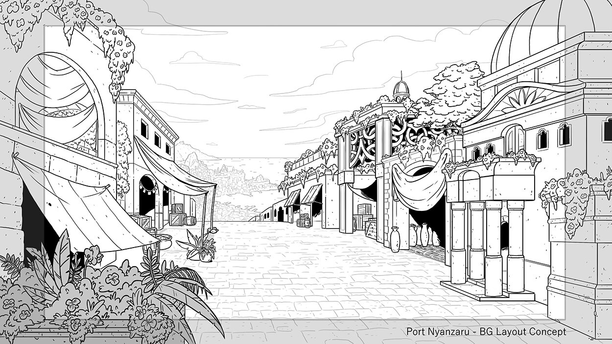 BG Concept - Port Nyanzaru Street