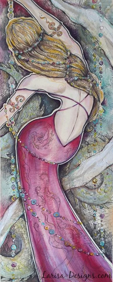 Dragon Dance 23X9 Framed~SOLD
