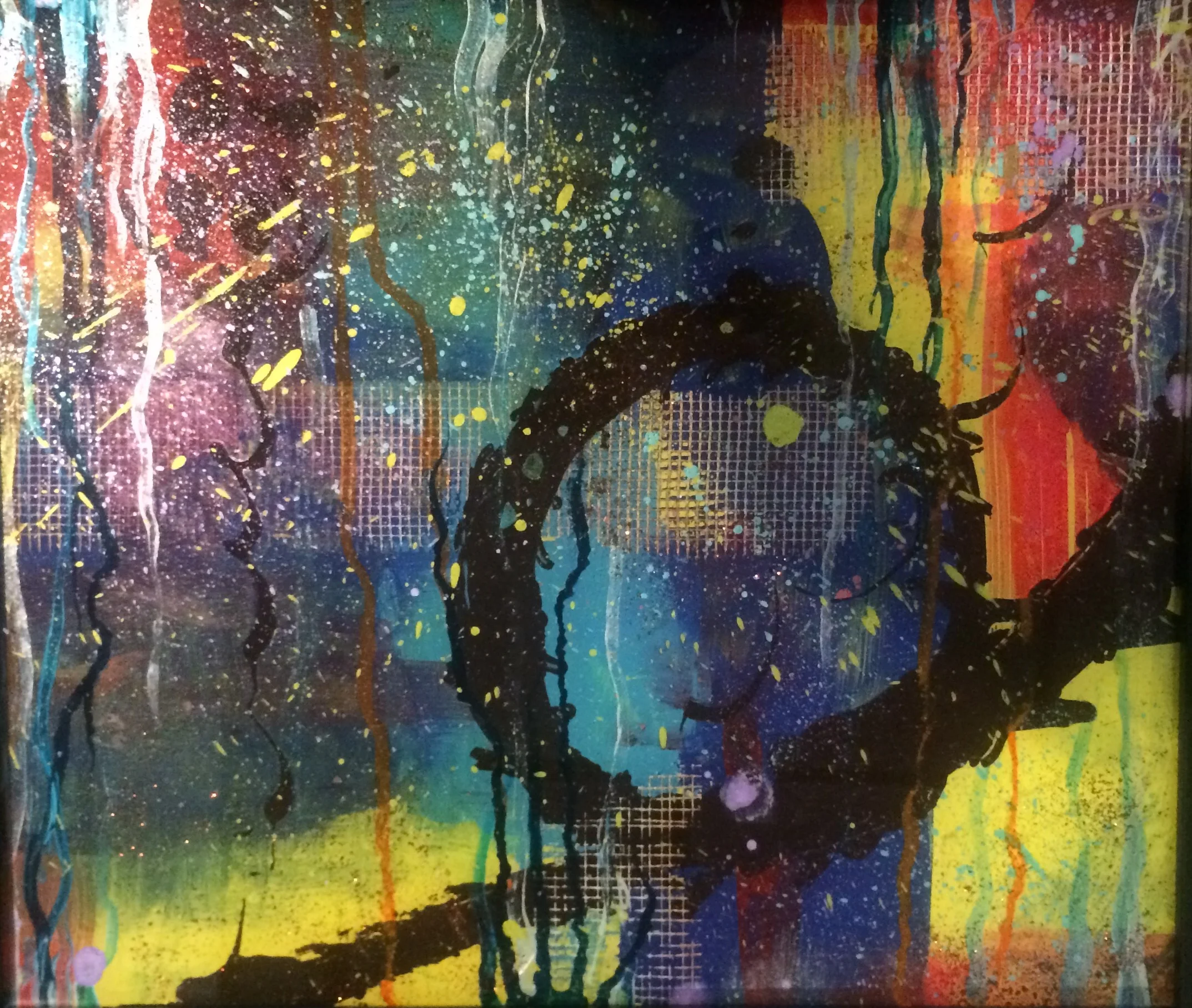 LOOP II -12X12 ON GLASS. AVAILABLE