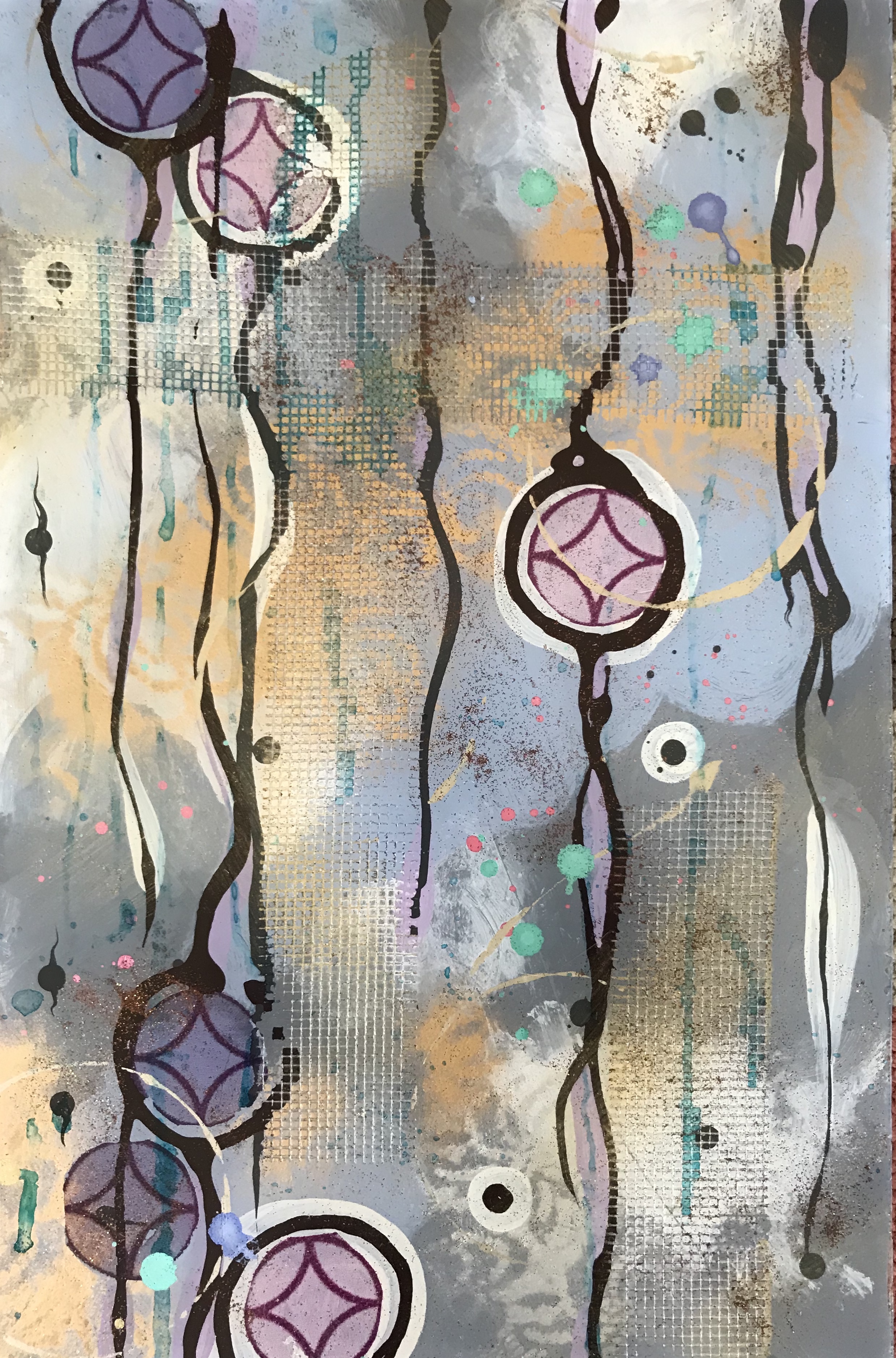 Flow II - 11X17 on Glass. Available