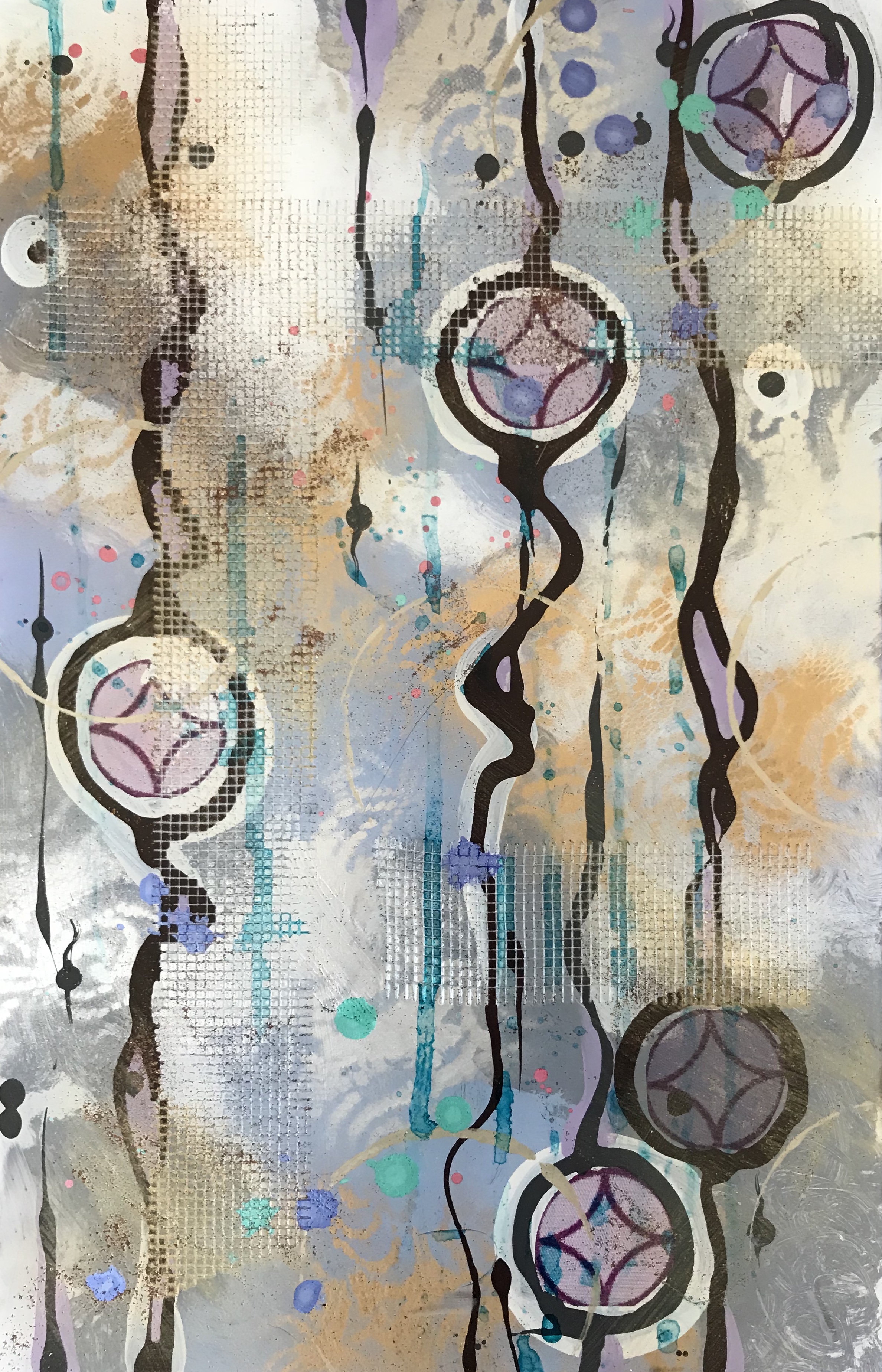 Flow III - 11X17 on Glass. Available