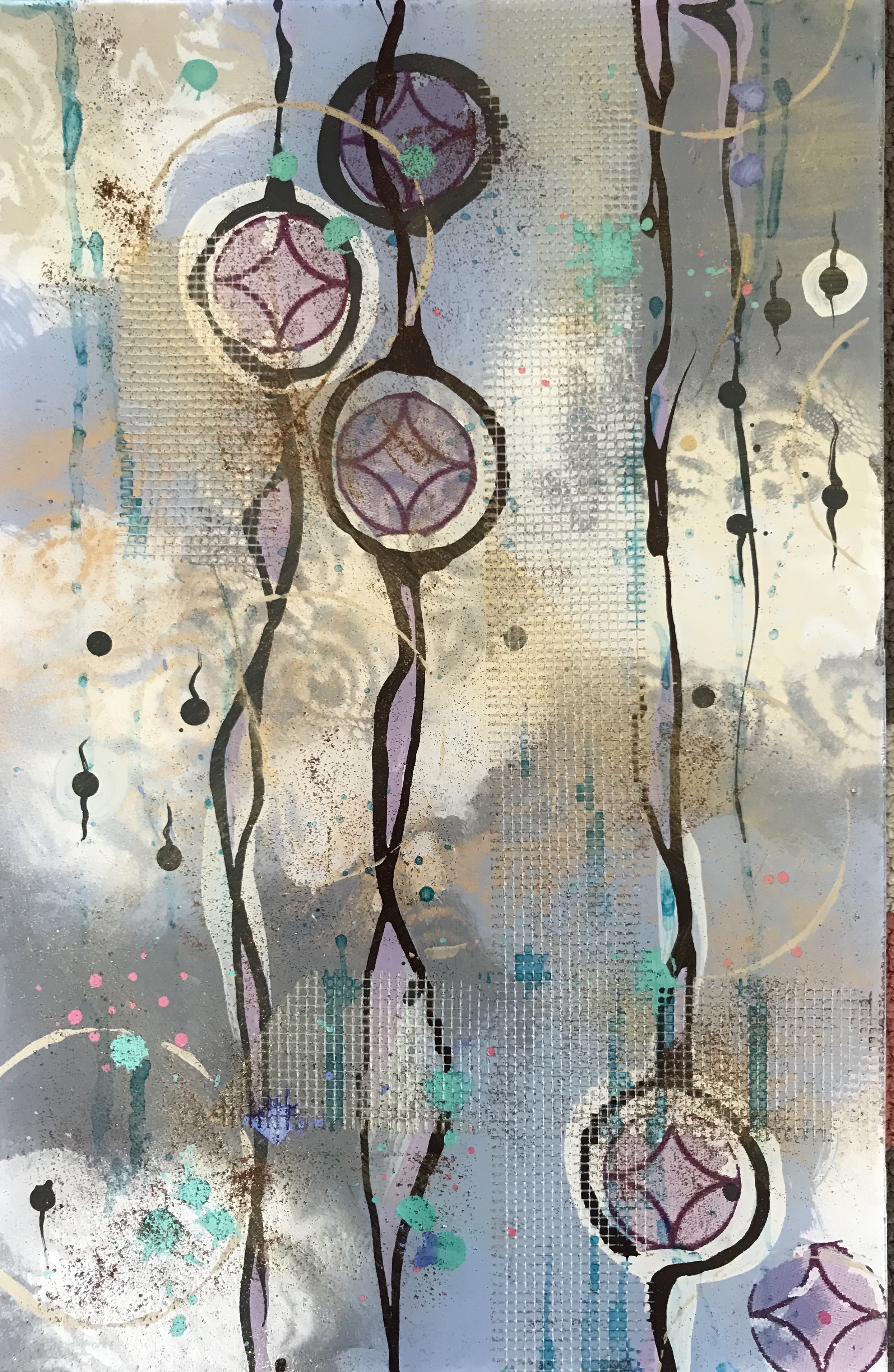 Flow IV - 11X17 on Glass. Available