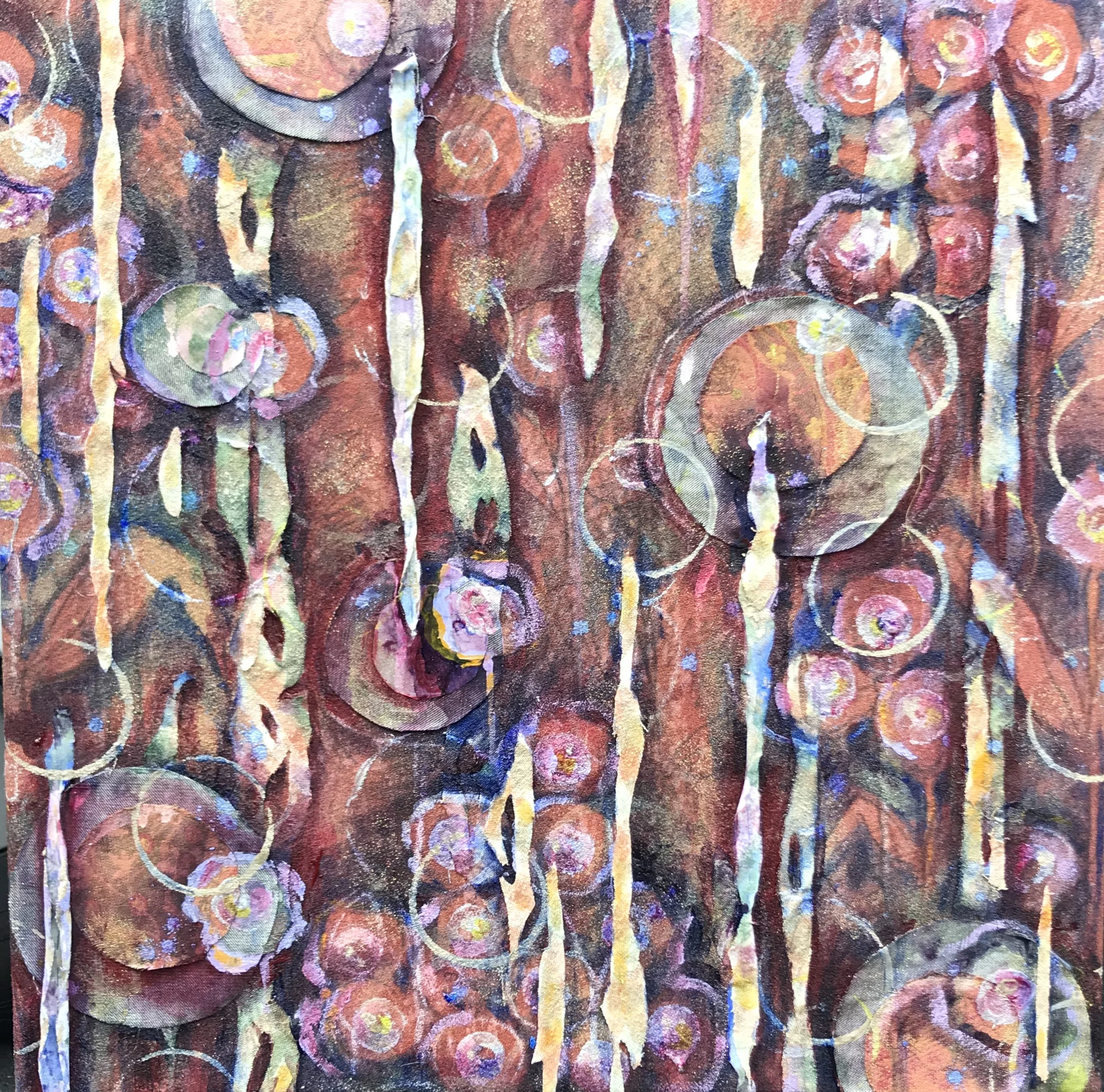 SECRET GARDEN-AMBER II-24X24. AVAILABLE