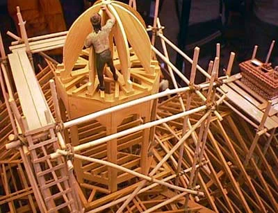 Model of the construction of the Hall