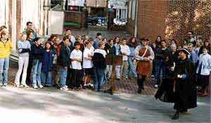 Reenactors putting on a show at the 1999 Celebration