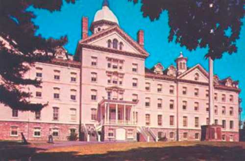 "Old Main," the 1882 centerpiece of the Widener University campus, was designed and completed by Crump in a record-breaking seven months. Fire destroyed the first structure he designed 15 years earlier. (c ourtesy: Widener University, Chester, PA)