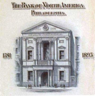 Company members George Watson and his son, George Jr., built the third structure of the Bank of North America, on Chestnut St., just west of 3rd. In 1872, the Watsons erected College Hall, the first building on the University of Pennsylvania's new West Philadelphia campus. (c ourtesy: The Free Library of Philadelphia)