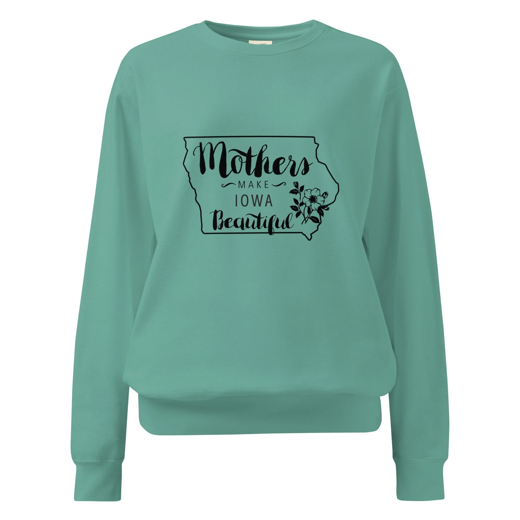 unisex-garment-dyed-sweatshirt-seafoam-front-697134e72c6e3.jpg