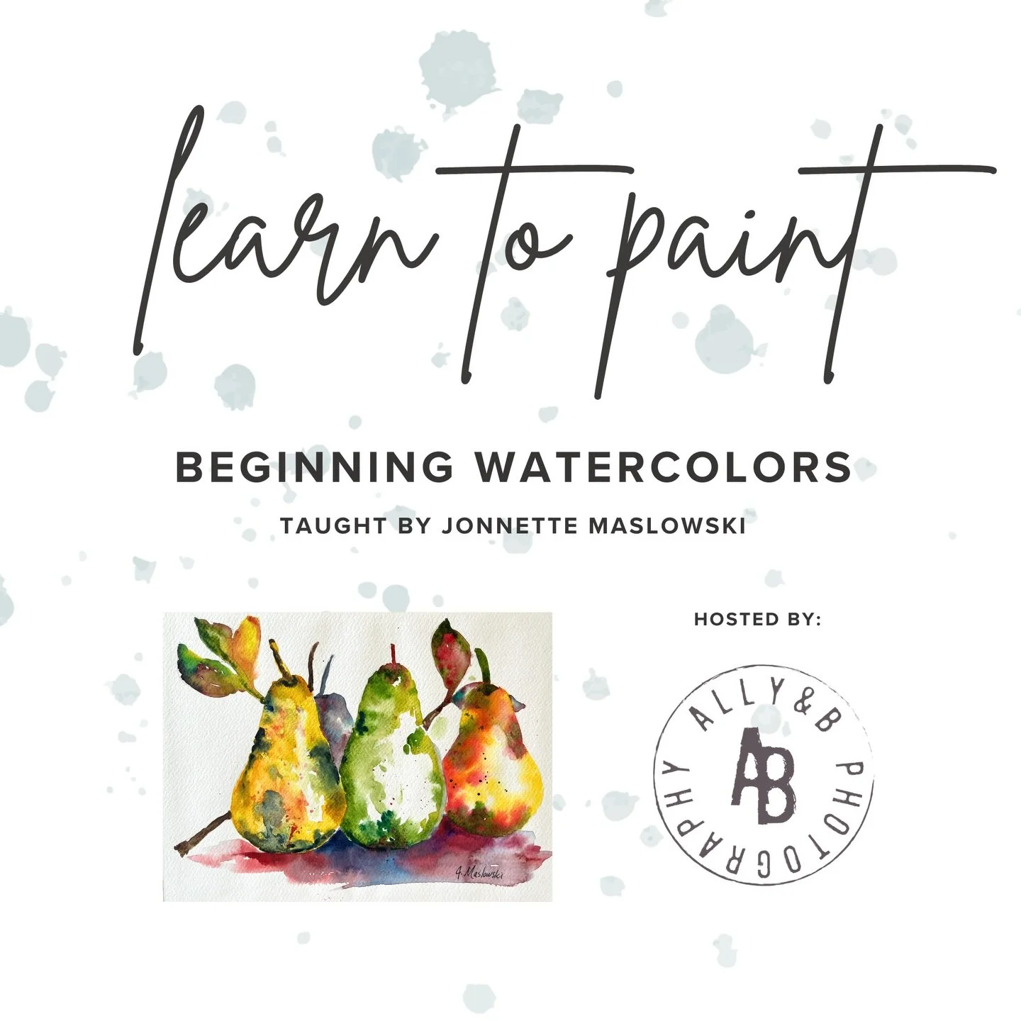 These new painting classes hosted by my studio (and taught by my mom!) are on sale now and make the perfect gift for someone creative in your life! 

Grab one here - https://www.allyandbphotography.com/shop-1?category=BLACK+FRIDAY+SALE (Link in bio)