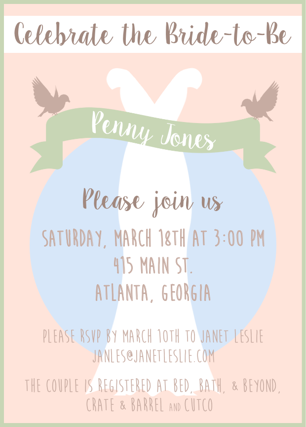Shower invitation Winter 2016