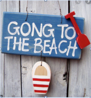 Gong to the Beach,  1st Wed of each month